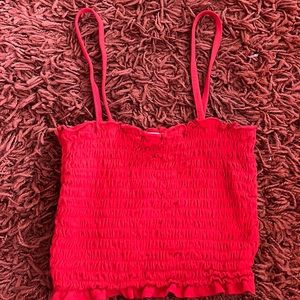 Wild fable red cropped top